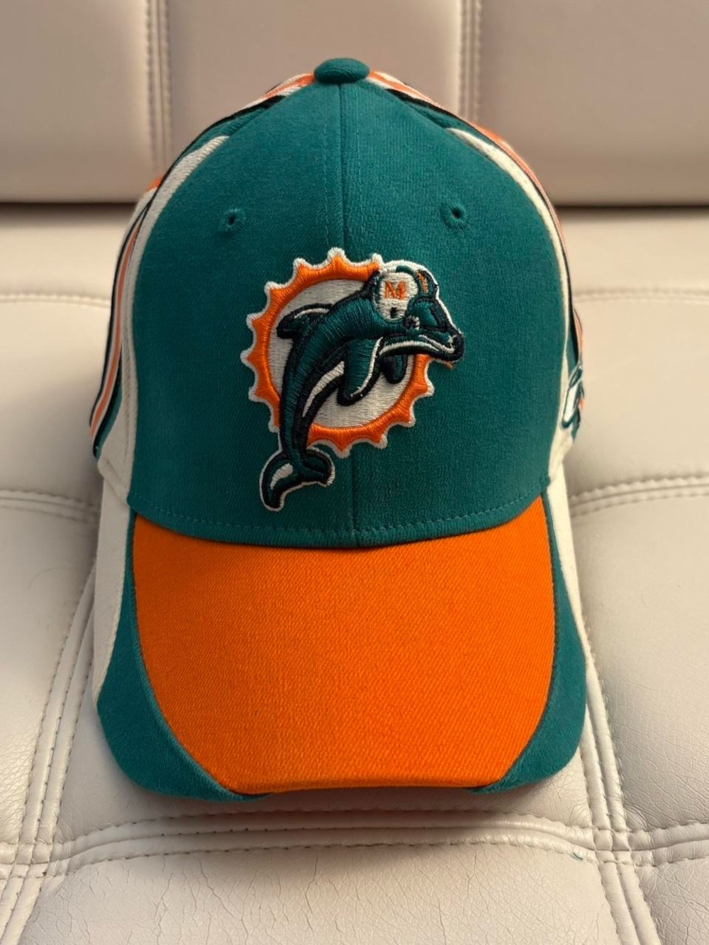 Reebok Miami Dolphins Green Orange & White Football Hat